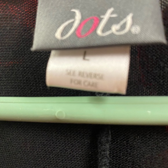 Dots Jet black cocktail dress - shorter with large silver beads & chain  Sz: L - Picture 8 of 8